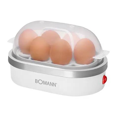 Bomann EK 5022 CB bílá / Vařič vajec / 400W / až 6 vajec