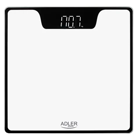 Adler AD 8174w bílá / Osobní váha / až 180 kg / 2x AAA