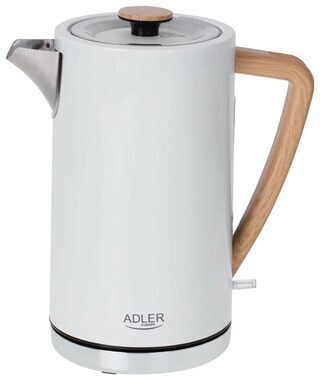 Adler AD 1347w bílá / Rychlovarná konvice / 2200W / 1.5 L