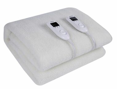 Camry CR 7421 Elektrická vyhřívací dečka bílá / 160 x 180 cm / regulace teploty