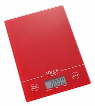 Adler AD 3138 červená / Kuchyňská váha / až 5 kg