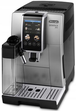 DeLonghi Dinamica Plus ECAM 380.85.SB stříbrná / automatický kávovar / 1450 W / 15 bar / 1.8 l / zásobník 300 g 