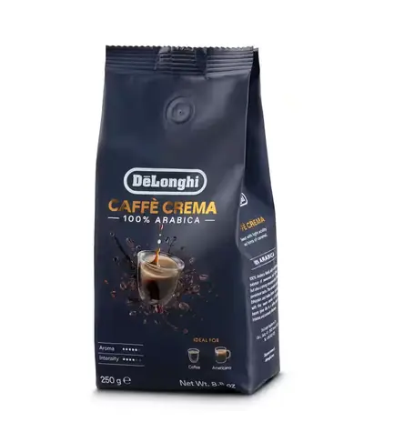 DeLonghi Caffé Crema 250g / Zrnková káva / 100% Arabica