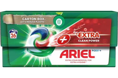 Ariel Extra Clean Power 26 kapslí / Gelové kapsle univerzální na praní 