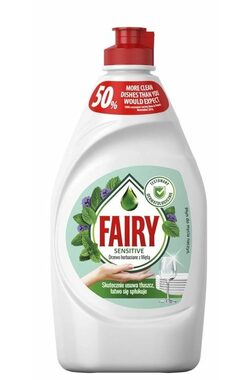 Fairy Sensitive Teatree & Mint 450 ml / Prostředek na mytí nádobí