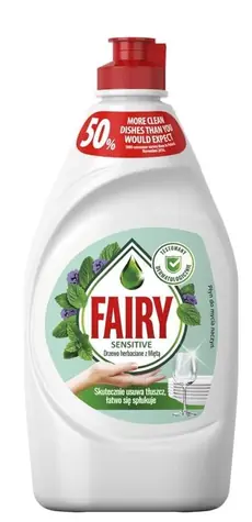 Fairy Sensitive Teatree & Mint 450 ml / Prostředek na mytí nádobí