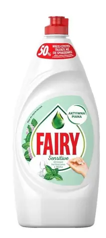 Fairy Sensitive Teatree & Mint 900 ml / Prostředek na mytí nádobí