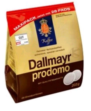 Dallmayr Prodomo Senseo pody 28 ks / Pody Senseo / 100% Arabica / doprodej