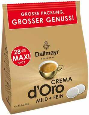Dallmayr Crema d Oro Mild & Fein Intensa pody Senseo 28 ks / Pody Senseo / 100% Arabica