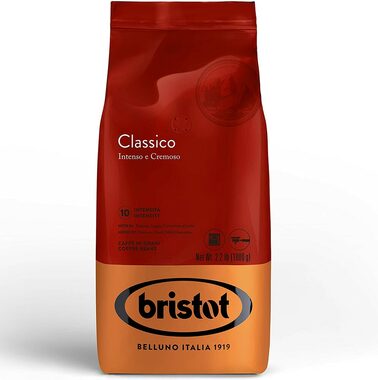 Bristot Classico 1 kg / Zrnková káva / 20% Arabica & 80% Robusta