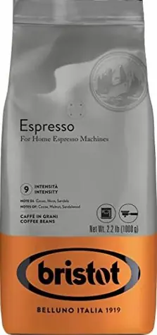 Bristot Espresso 1 kg / Zrnková káva / 40% Arabica & 60% Robusta