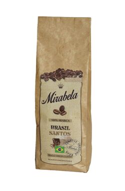 Mirabela Brasil Santos 100% Arabika 225 g / Zrnková káva / 100% Arabica