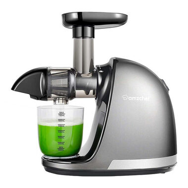 AMZCHEF 1501-GA šedá / Pomalý odšťavňovač / 150W / 90 až 110 RPM