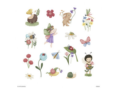 Little Dutch Dětské tetování Rosa & Friends / od 3 let