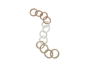 Little Dutch Spojovací kroužky řetěz Beige / od narození