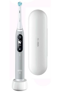 Oral-B iO Series 6 Grey Opal / Elektrický zubní kartáček / magnetická iO / 5 režimů / AI / OLED 