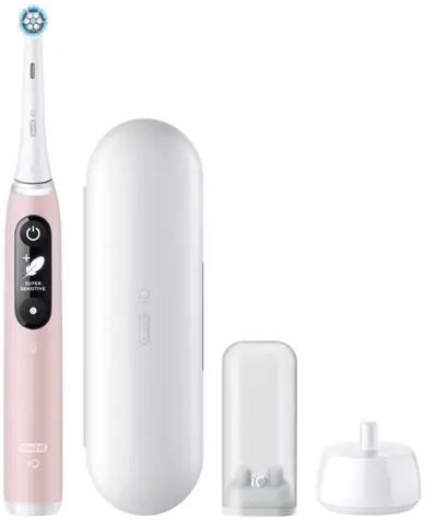 Oral-B iO Series 6N Pink Sand / Elektrický zubní kartáček / magnetický iO / 5 režimů / AI / OLED 