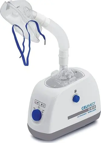CELIMED U-615 (NB-152U) bílá / Ultrazvukový inhalátor / 2.0 ml-min / příslušenství 