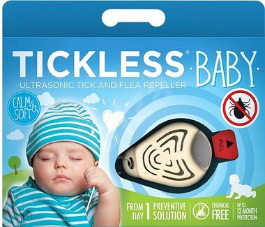 TICKLESS Baby Béžová / Ultrazvukový odpuzovač klíšťat pro děti