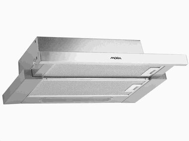 MORA OT 651 X stříbrná / Digestoř / 57 dBA / 304 m3/h 