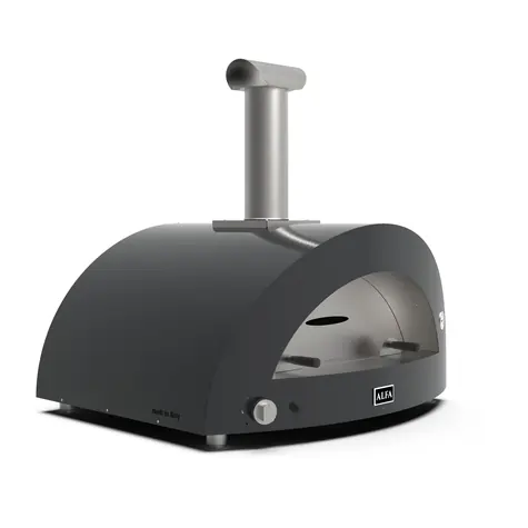Alfa Forni Moderno 5 Pizze šedá / Pec na pizzu / 500°C / 85 x 70 / na LPG a dřevo 