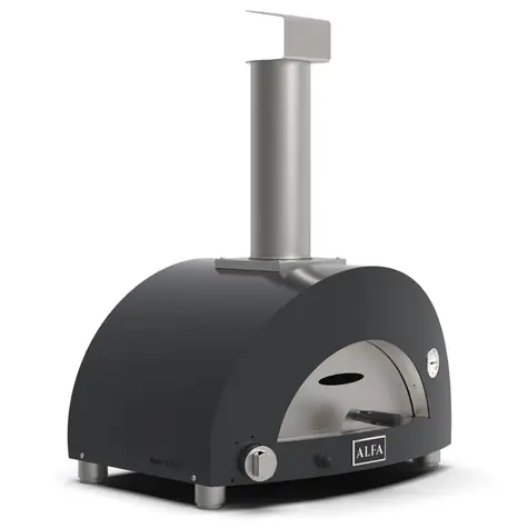 Alfa Forni Moderno 1 šedá / Pec na pizzu / 500°C / 60 x 40 / na plyn 