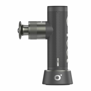 NAIPO Oyeet Nex Pro šedá / Masážní pistole / 8 nástavců / 4 úrovně intenzity / 4x1600 mAh