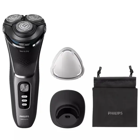 Philips Series 3000 S3343/13 černá / holicí strojek / samoostřicí břity PowerCut / suché a mokré holení