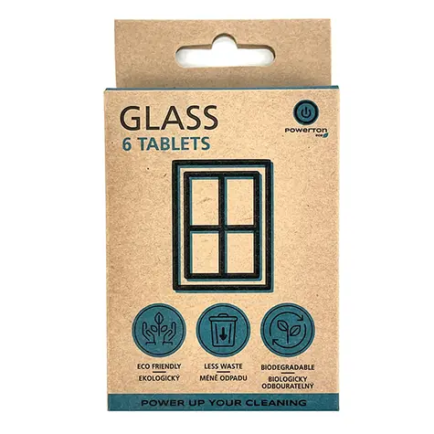 Powerton Eco čisticí tablety - okna & sklo 6ks