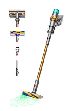Dyson V15 Detect Absolute Gold / Tyčový vysavač / aku / 270W / 0.76 l / 60 min