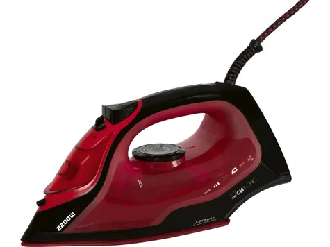 Clatronic DB 3752 červená / Napařovací žehlička / 2200W / 250 ml / doprodej