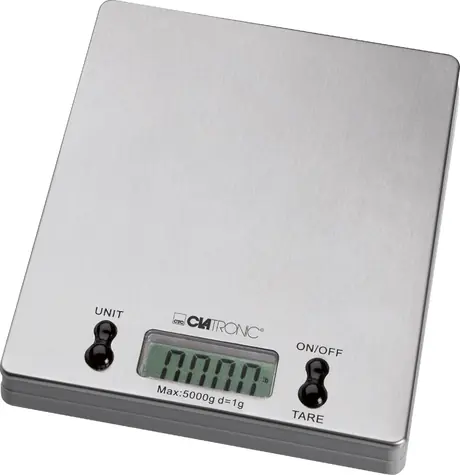Clatronic KW 3367 stříbrná / Kuchyňská váha / do 5 kg / doprodej
