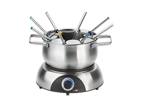 Clatronic FD 3783 stříbrná / Fondue set / 1400W / 1.2L / pro 8 lidí