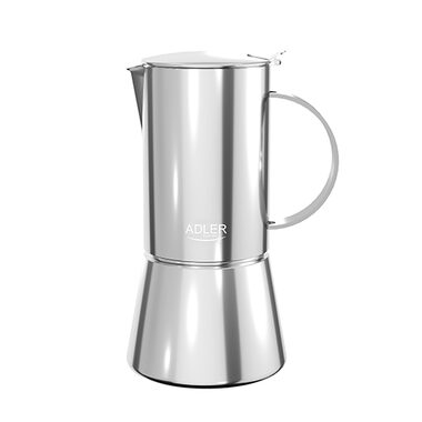 Adler AD 4417 Moka konvička na 10 šálků 620 ml stříbrná
