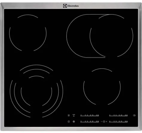 Electrolux EHF46547XK stříbrná / Sklokeramická varná deska / 7100W / 4 plotny