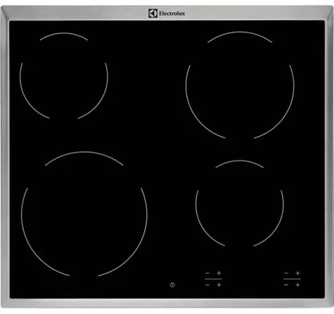 Electrolux EHF16240XK stříbrná / Sklokeramická varná deska / 6500W / 4 plotny