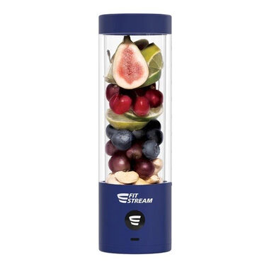 FitStream Pro Přenosný mixér Navy Blue / 475 ml / USB nabíjení