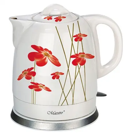Maestro MR-066 bílá / Rychlovarná konvice / 1500W / 1.5L / keramická