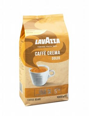 LAVAZZA Caffé Crema Dolce 1 kg / Zrnková káva / 80% Arabica & 20% Robusta