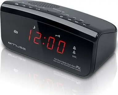 Muse M-12CR černá / Budík s rádiem / FM / PLL