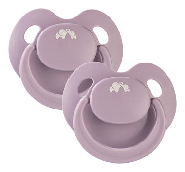 Bebeconfort Šidítko silikonové Physio Air Eco 2ks 0m+ Pink/Lavander / od 0 měsíců