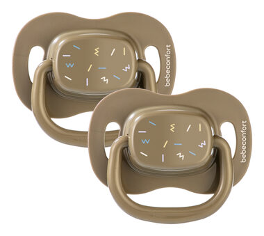 Bebeconfort Šidítko silikonové symetrické 2ks 18m+ Green / od 18 měsíců