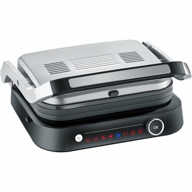 Severin KG 2395 stříbrná / Elektrický gril / 2000W / grilovací plocha 31.3 x 24.5 cm