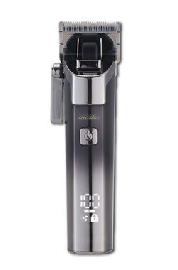 Mesko MS 2842 šedá / Aku zastřihovač vlasů / IPX6 / provoz až 200 min / LED displej / 4 nástavce