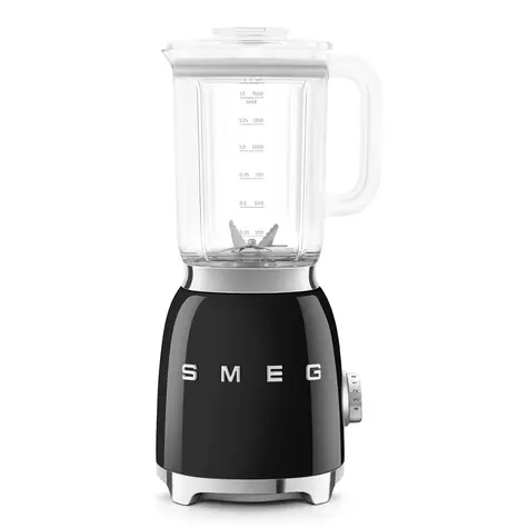 SMEG 50's Retro Style černá / Stolní mixér / 800 W / 1.5 l / 4 programy