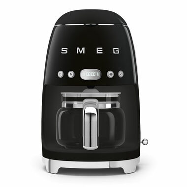 SMEG 50's Retro Style černá / Kávovar na překapávanou kávu / 1050 W / 1.4 l / až 4 šálky