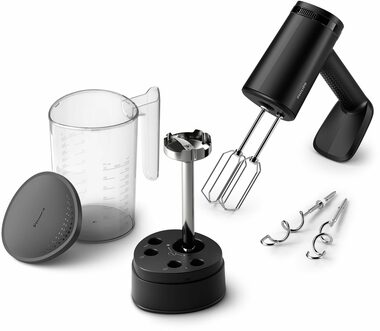 Philips HR3781/10 černá / Ruční mixér / 500 W / 5 rychlostí + turbo / šlehací metly / set 