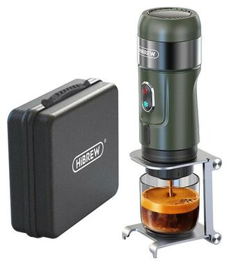 HiBREW H4B_GN černá / Přenosný kávovar na kapsle 3v1 / Nespresso & Dolce Gusto / 1200 mAh