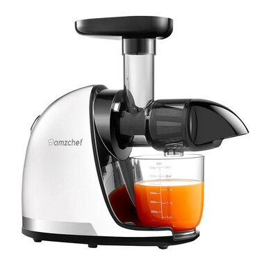 AMZCHEF 1501-WT bílá / Pomalý odšťavňovač / 150W / 90 až 110 RPM 
