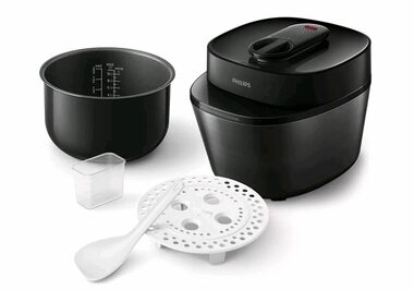 Rozbaleno - Philips HD2151/40 černá / multifunkční hrnec / 1000W / 5L / rozbaleno